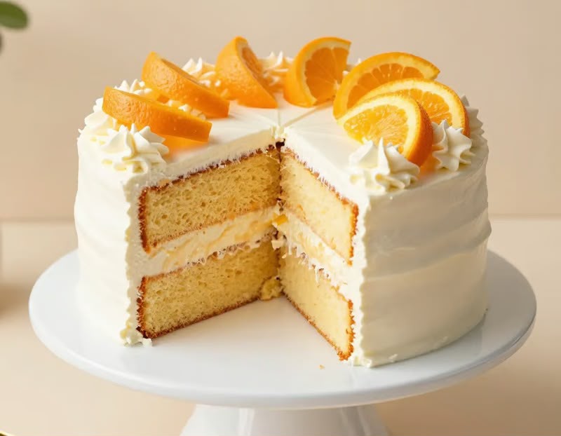 Orange Cream Cheese cake